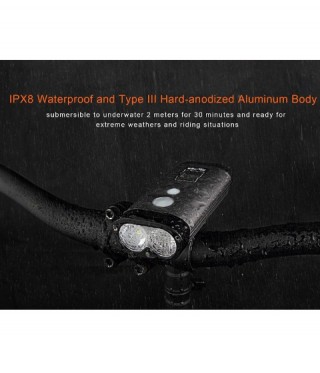 LED Fahrradlicht 1600 lm RAVEMEN PR1600 