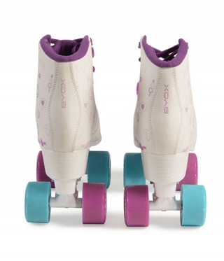 Kinder Rollschuhe LOVE mit Pompon 32-33