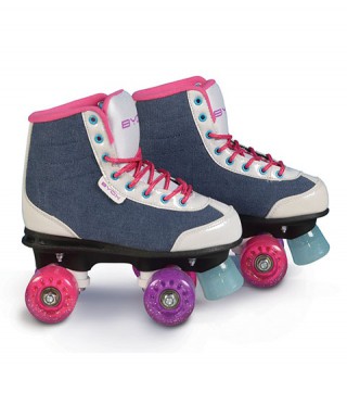 Kinder Rollschuhe Disco Roller DENIM 34-35