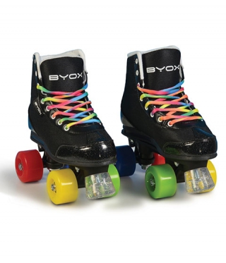 Kinder Rollschuhe Disco Roller RAINBOW