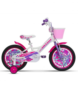 Kinderfahrrad LARISA 16 Zoll - pink/weiß