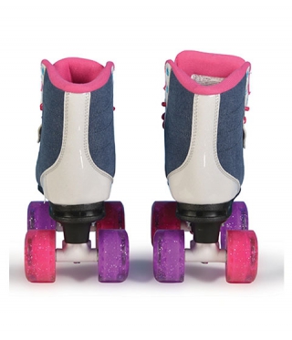 Kinder Rollschuhe Disco Roller DENIM 32-33